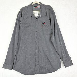 Cinch Men's WRX FR Flame Resistant Long Sleeve Work Shirt Size XXL Snap Print